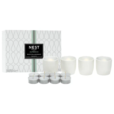 White Tea & Rosemary Tealight Set