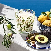 Bougie de spécialité à trois mèches Santorini Olive & Citron