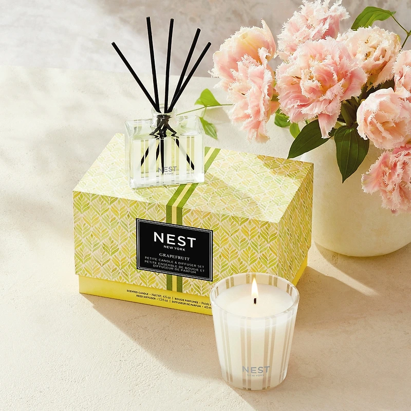 Petite ensemble de bougie et diffuseur de parfum Grapefruit