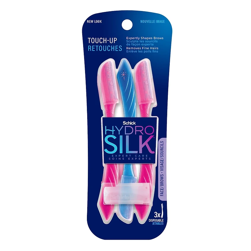 Taille-sourcils et rasoir exfoliant pour le visage Hydro Silk retouche de Schick