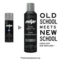 Gel à raser pour hommes de marque Edge pour peau hypersensible