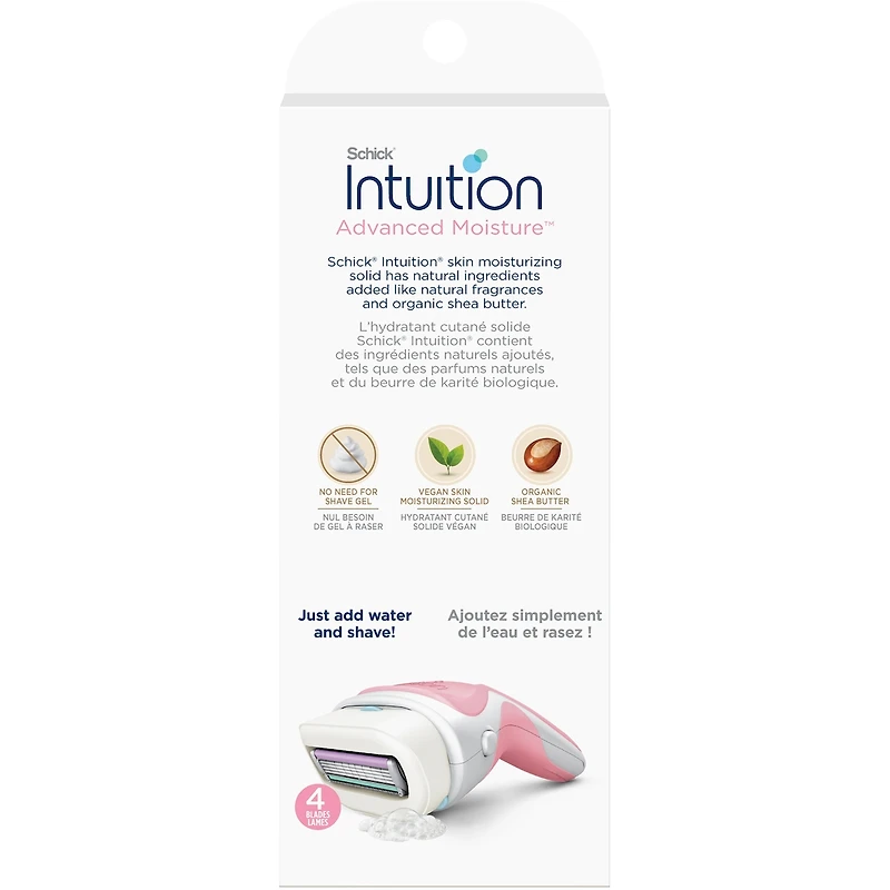 Rasoir pour femmes Schick Intuition Hydratation améliorée avec beurre de karité