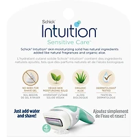 Intuition Naturals Sensitive Care Womens Razor Refills with Vitamin E & Aloe