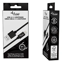 6In Lightning Cable- Black
