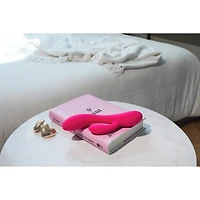 Dual Rabbit Vibrator for Women - Made of Body-Safe Silicone, Fully Waterproof, USB Rechargeable - Dual Vibrating Massager with 10 Vibration Settings