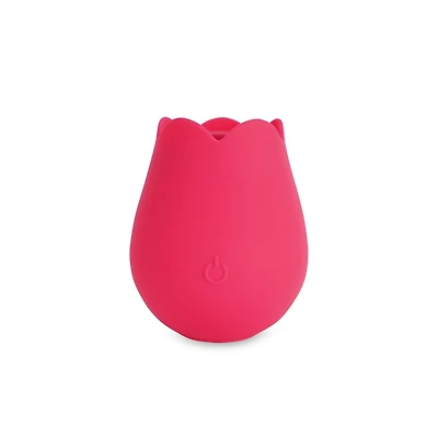 plusOne Rose Vibromasseur pour femme – Stimulateur clitoridien en silicone sans danger pour le corps, étanche, rechargeable par USB et 10 réglages d'impulsion
