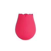 plusOne Rose Vibrator for Women - Clitoral Stimulator Made of Body-Safe Silicone, Waterproof, USB Rechargeable & 10 Pulsing Settings