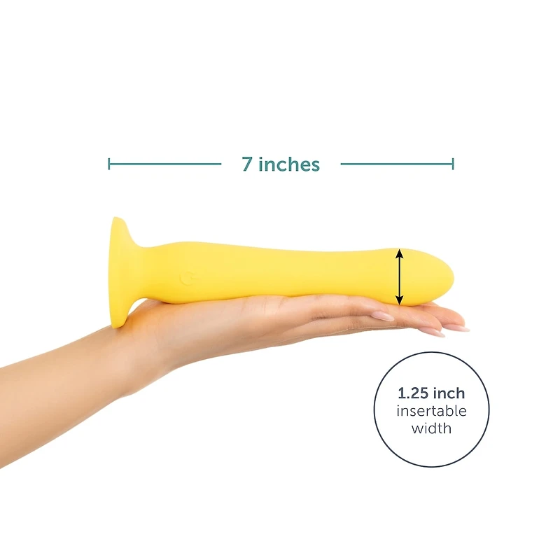 plusOne Luxe Ripple Multi Vibe – Vibrating Massager, Vibrating Dildo, 7 Vibration Modes, Rechargeable, Waterproof, Suction Cup Base, Body Safe Silicone