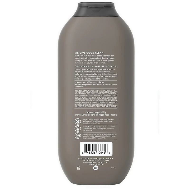 Method Men, Cedar + Cypress Body Wash