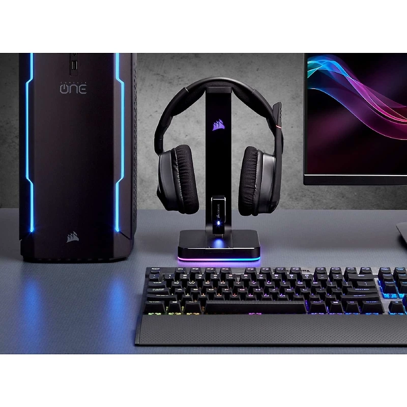ST100 RVB Support pour casque avec son surround 7.1