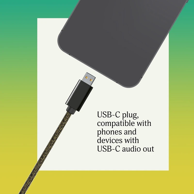 Écouteurs Smile Jamaica avec connexion USB-C - couleur laiton