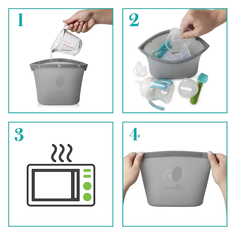 Sac désinfectant à la vapeur en silicone