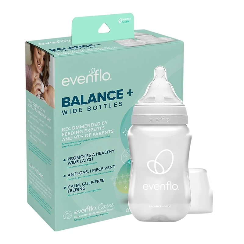 Balance+ Biberon pour col larges 9 oz