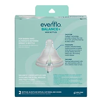 Balance+ Biberon pour col larges 9 oz, 2 paquets