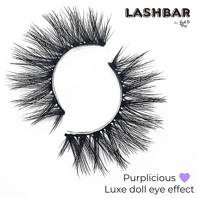 Purplicious Single Pack 3D Faux Mink False Eyelashes