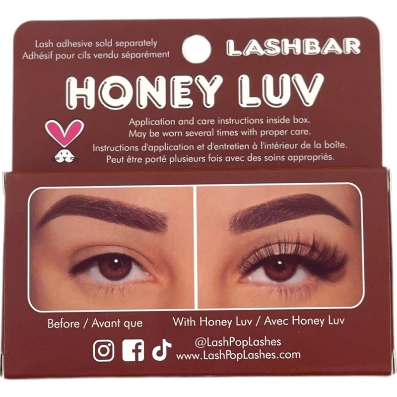 Honey Luv Single Pack 3D Faux Mink False Eyelashes