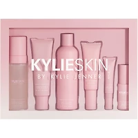 Coffret Routine Complète: nettoyant, exfoliant, lait tonique, sérum vitamine c, hydratant, crème pour les yeux