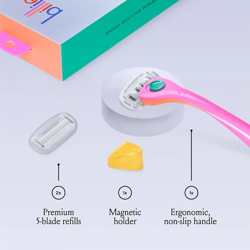 Trousse de départ de rasoir Billie pour femmes – Rose
