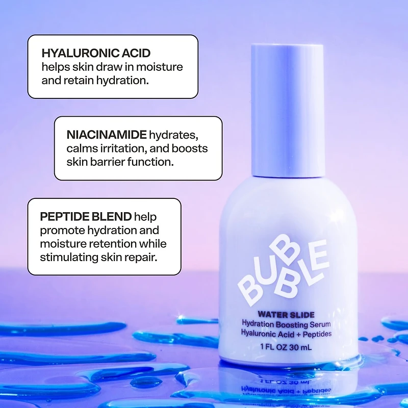 Water Slide Hydration Boosting Serum Hyaluronic Acid + Peptides