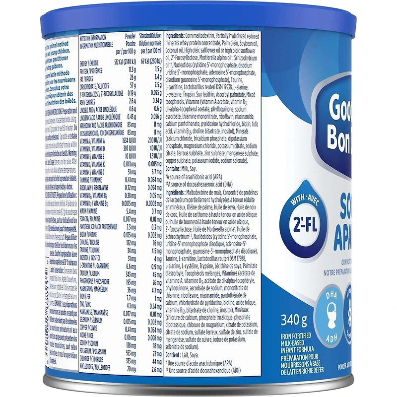Préparation pour nourrissons 340G