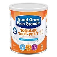 Bien Grandir Boisson nutritionnelle pour tout-petits, à partir de 12 mois, saveur lait, 850 g