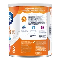 Bien Grandir Boisson nutritionnelle pour tout-petits, à partir de 12 mois, saveur lait, 850 g