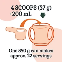 Bien Grandir Boisson nutritionnelle pour tout-petits, à partir de 12 mois, saveur lait, 850 g