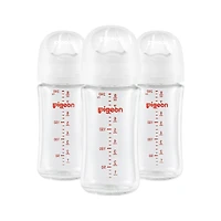 Glass Bottle 8oz with M Nipple (3M+)