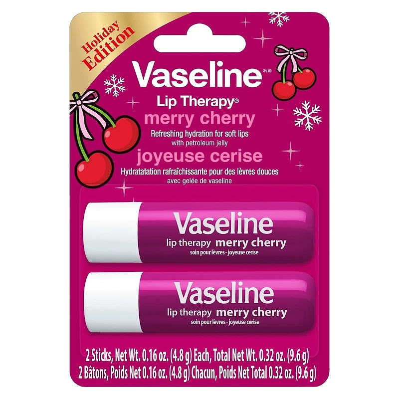 Vaseline Lip Therapy® Joyeuse Cerise  2 bâtons