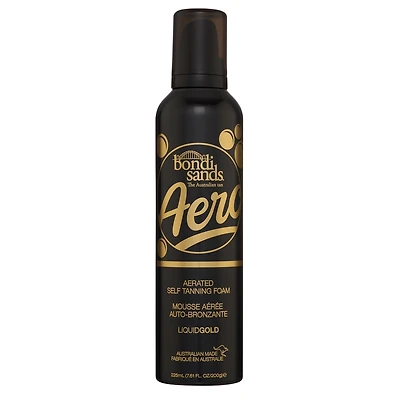 Aéro-mousse autobronzante - Or liquide