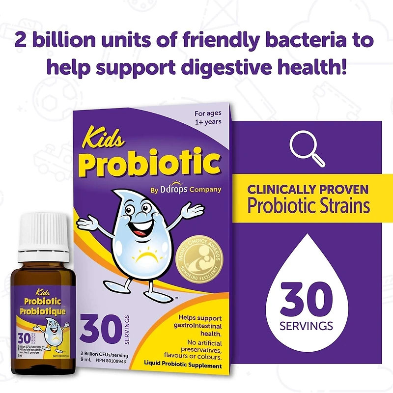 Ddrops Kids Probiotique, 30 portions