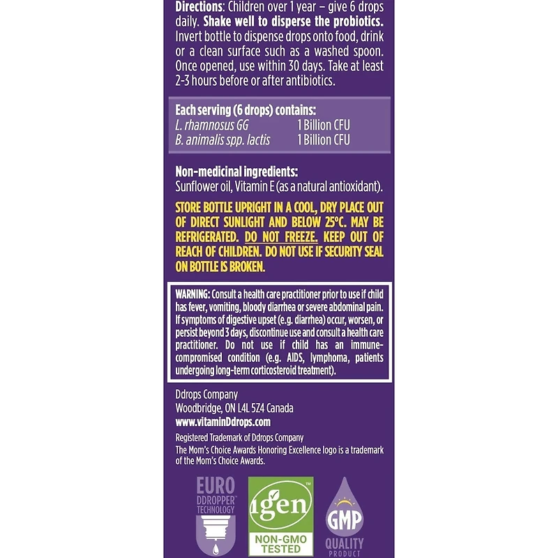 Ddrops Kids Probiotique, 30 portions