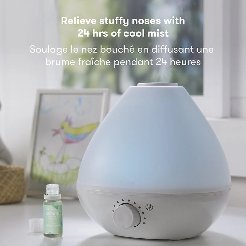Humidificateur + Diffuseur + Veilleuse 3-en-1