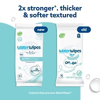 Sensitive+ On The Go Wipes, 3-en-1 nettoie, soigne, protège, 99,9 % d'eau, lingettes humides non parfumées, 28 unités (1 paquet)