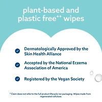 Sensitive+ On The Go Wipes, 3-en-1 nettoie, soigne, protège, 99,9 % d'eau, lingettes humides non parfumées, 28 unités (1 paquet)