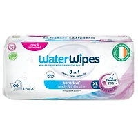 Sensitive+ Body & Intimate Wipes, 3-In-1 Cleans, Cares, Protects, 99.9% Water, Unscented & Hypoallergenic Hygiene Wet Wipes, 90 Count (3 Packs)