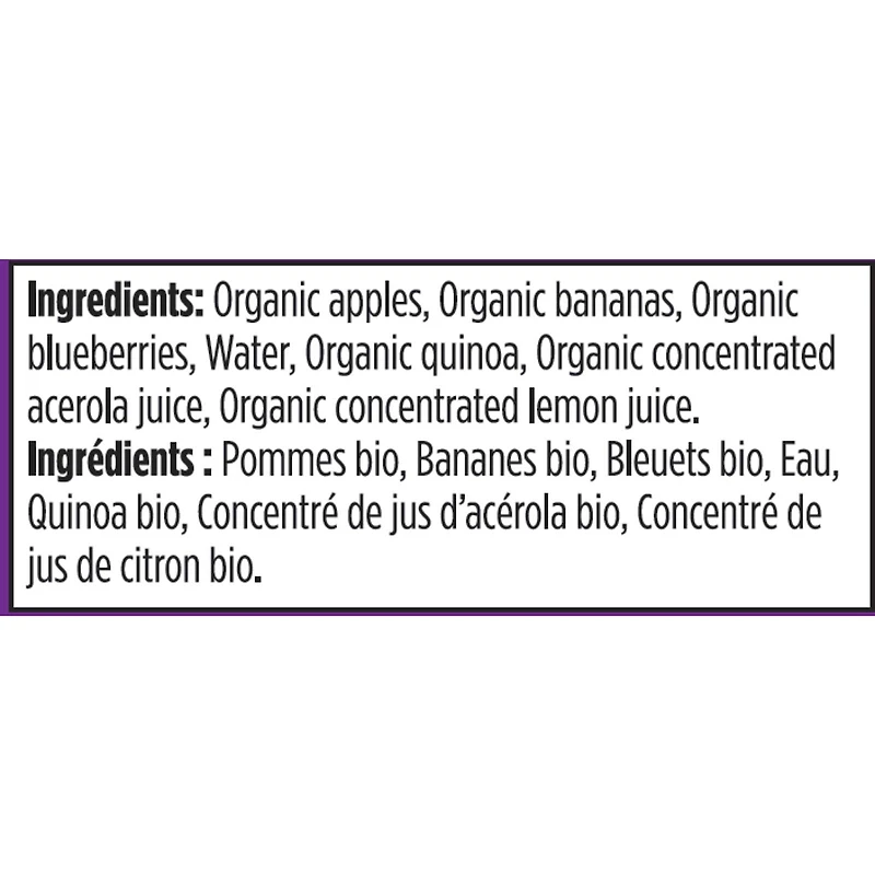 Superblends Apples, Bananas + Blueberries Puree
