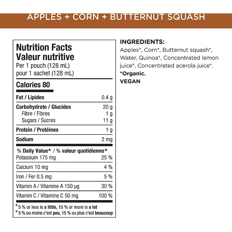 Superblends Apple, Corn + Butternut Squash Puree