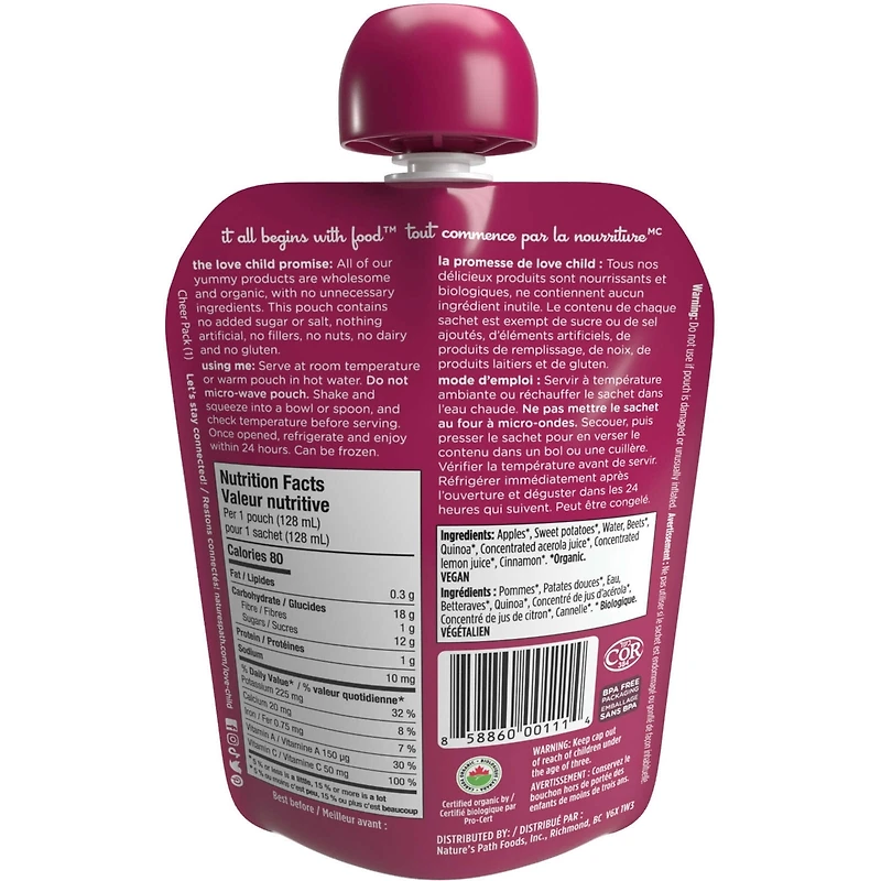 Superblends Apples, Sweet Potatoes, Beets + Cinnamon Puree