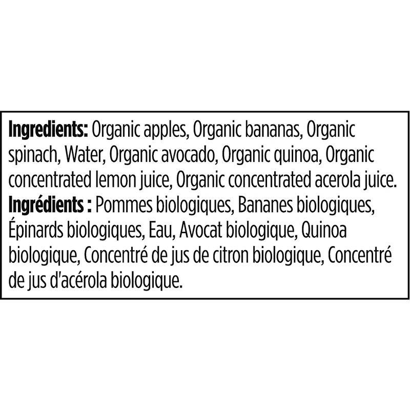 Superblends: apples, bananas, spinach + avocado