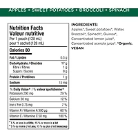 Superblends Apples, Sweet Potatoes, Broccoli + Spinach Puree