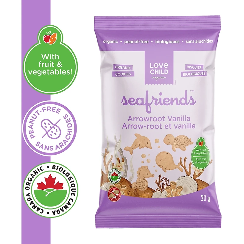 biscuits à la vanille Arrowroot de Seafriends