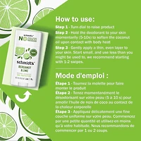 Schmidt's  Natural Origin Deodorant 48 Hour Protection Bergamot & Lime Deodorant for Men and Women 75 g
