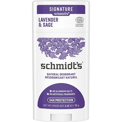 Schmidt's  Désodorisant d'Origine Naturelle 48 heures de protection lavender & sage désodorisant pour homme et femme 75 g
