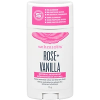 Schmidt's  Natural Origin Deodorant 48 Hour Protection Rose & Vanilla Deodorant for Men and Women 75 g