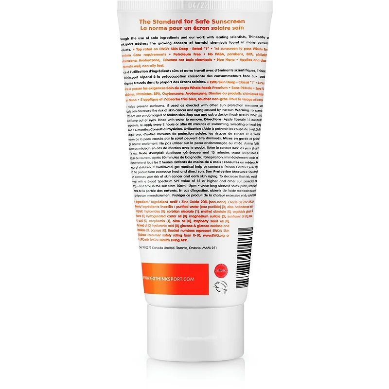 Thinkbaby écran solaire minéral FPS 50