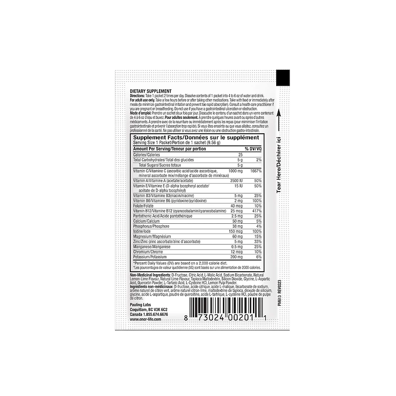 Mélange de boissons multivitamines Ener-C Citron vert citron (30pk)