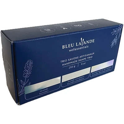 Trio minis savons 85g (bois de ho, lav, lav-eucalyptus)