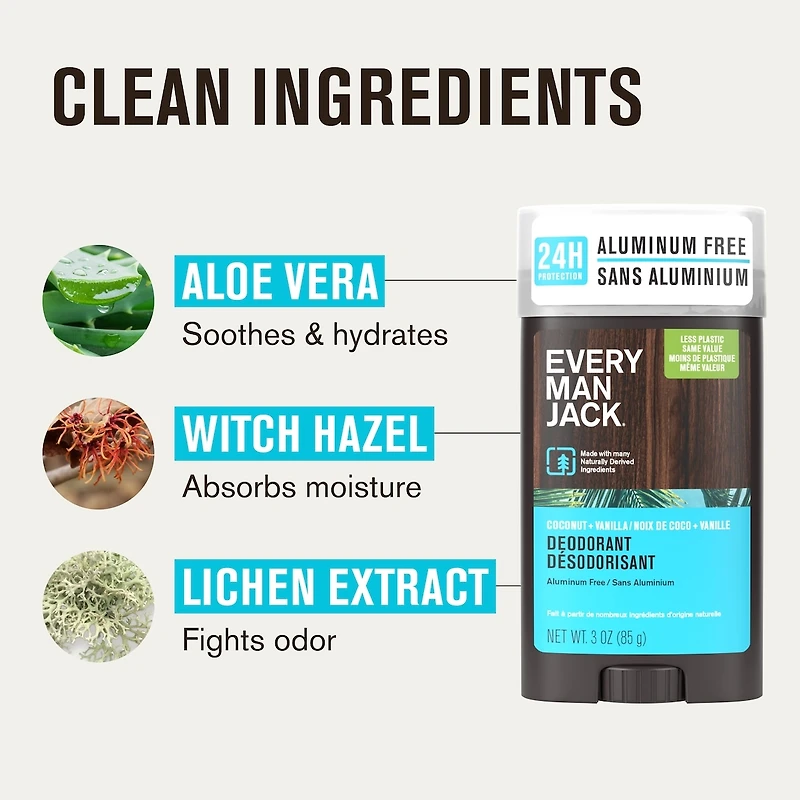 85g Deodorant Coconut Vanilla