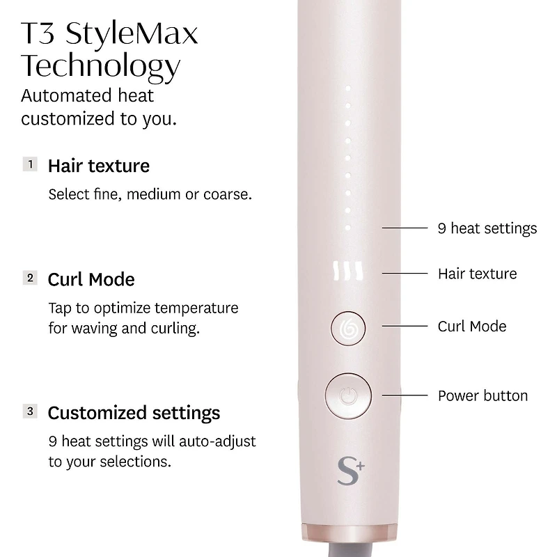SinglePass StyleMax Professional 1" Flat Iron with Automated Heat